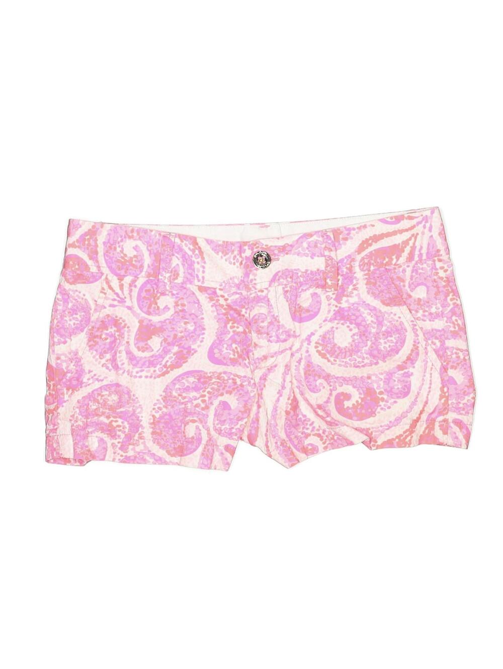 Lilly Pulitzer Size 2 Pink Paisley Print Pink Boho Shorts